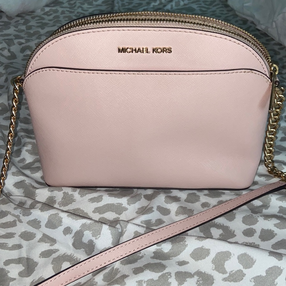 Pink Michael Kors dome purse